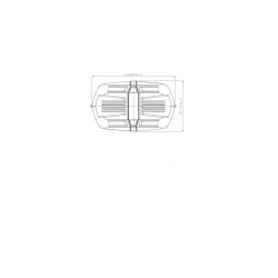 Belka ostrzegawcza LED 237x145 magnes BLK0031